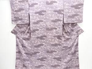 アンティーク　紋錦紗雲に菊楓松模様着物